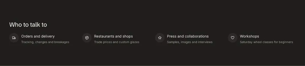 The Icon row section