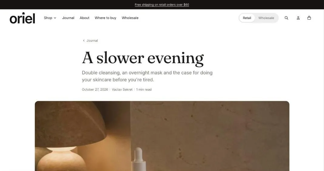 The Article section